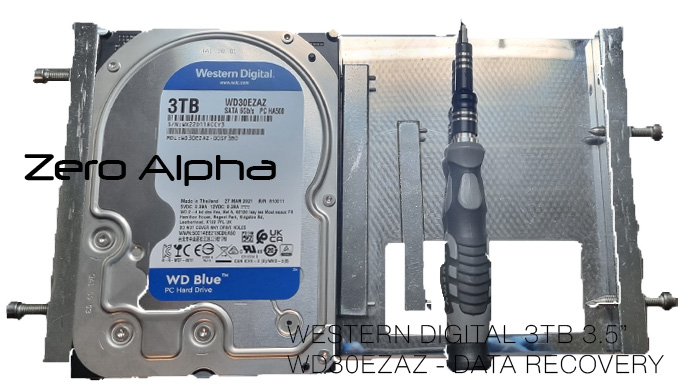 ESTERN DIGITAL 3TB 3.5” WD30EZAZ - DATA RECOVERY