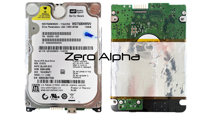 Western Digital WD7500KMVV-11A27S2 Type Mini B USB Hard Drive Data Recovery