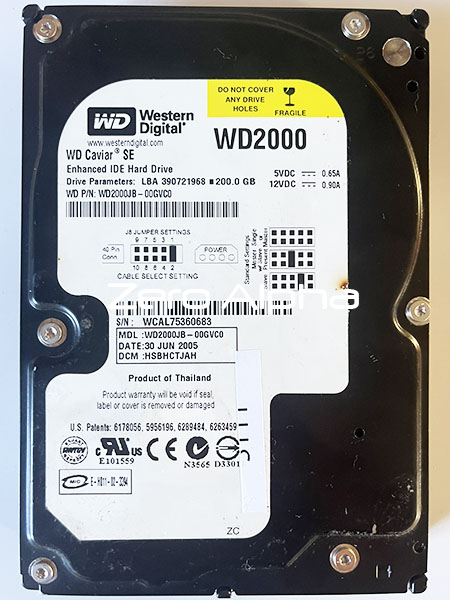 western digital WD2000JB-00GVC0 data recovery