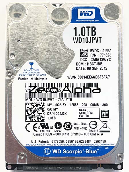 western digital wd10jpvt data recovery