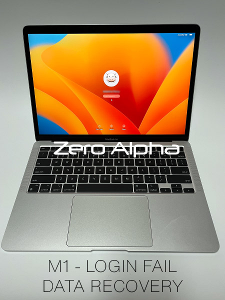 apple macbook air m1 a2337 login fail password correct data recovery
