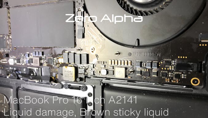 coke spilled into 2019 macbook pro 16 inch. No power on data recovery