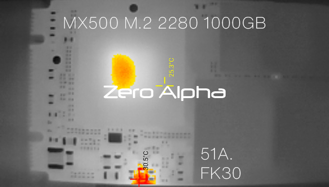 Crucial MX500 M2 2280 SSD Data Recovery 51A FK30 Thermal Camera