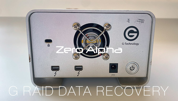 g raid with thunderbolt 8tb data recovery rear view fan and connectors