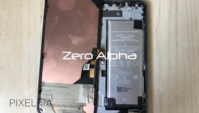 open google pixel 5A lcd