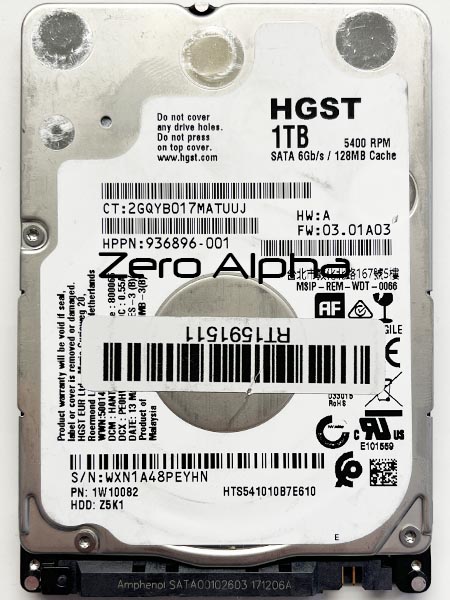hgst hts541010b7e610 data recovery