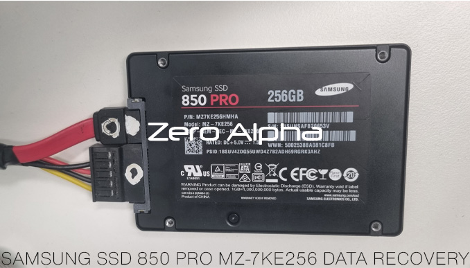 SAMSUNG SSD 850 PRO MZ-7KE256 DATA RECOVERY
