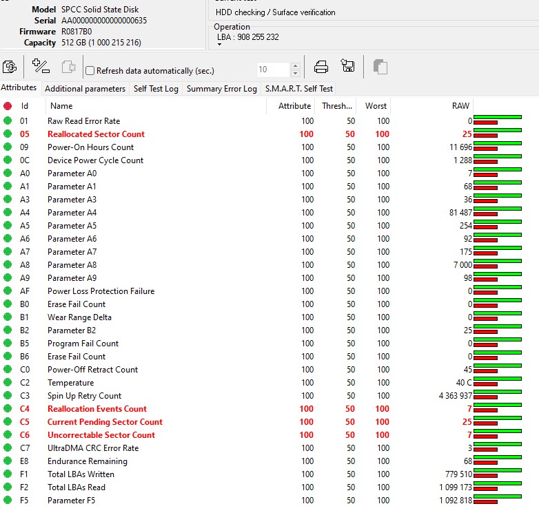 spcc silicon power ssd smart failure data recovery