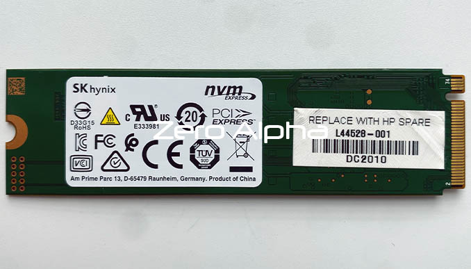 sk hynix ssd from hp laptop data recovery reverse replace with hp spare l44528
