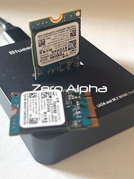 toshiba 256gb m.2 2230 nvme ssd kbg30zms256g docking station data recovery