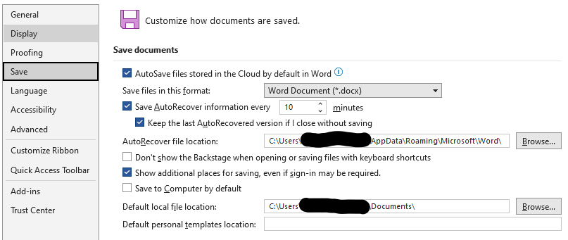autosave windows word document microsoft crash device