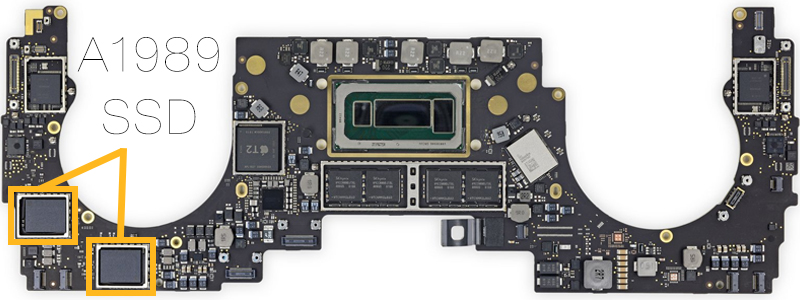 A1989 Macbook Pro 2018 2019 ssd data recovery